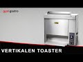 Commercial Vertical Bun Toaster – Manual - Burger/Hot Dog Buns - 2.7 kW - 50–300 °C - 642×380×613mm