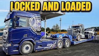 Scania Loaded with Our Racing Kenworth & Dodge – Let’s Go!