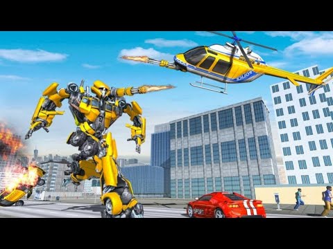 Helicopter Robot Transform – Air Robot Simulator Android | gaming verse |