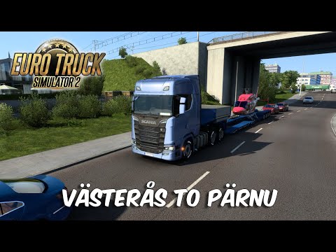 Västerås to Pärnu | Euro Truck Simulator 2 | ETS2 1.43 Mods | Scania S | Tobii Eye Tracker 5