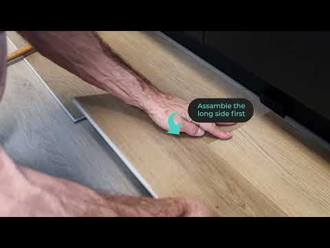  How to Install RANDOM LENGTHS SPC Flooring with wood visual using DropLoc system