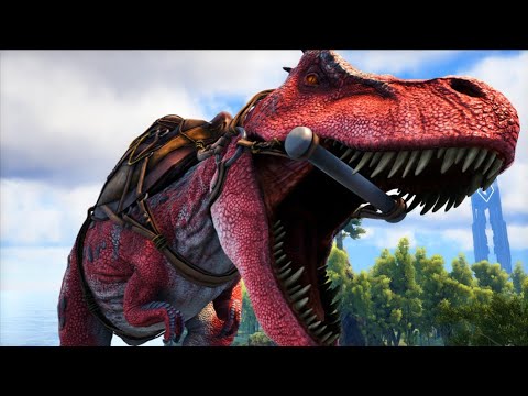 como domar um tiranossauro rex em 30 segundos (Ark Survival Evolved ) Dinossauro