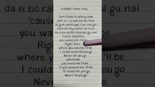Download lagu JIMIN - 'CLOSER THAN THIS' Lyrics  #lyrics #jimin #bts #shorts #shortsfeed mp3