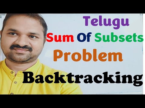 Sum of Subsets Problem using Backtracking in Telugu || Design and Analysis of Algorithms in Telugu
