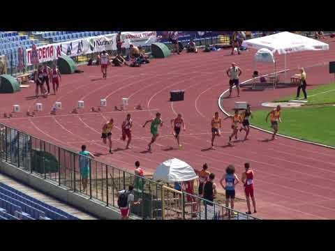 100m Heat 5, Men, National Championship U20, Sofia, Bulgaria