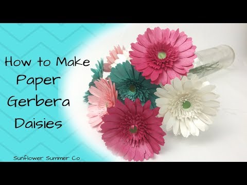How to Make Paper Gerbera Daisies