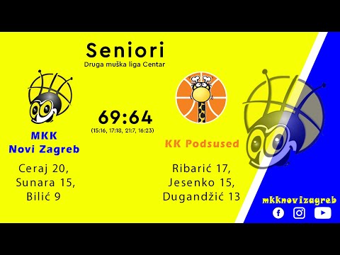 MKK Novi Zagreb - KK Podsused 69:64 [Druga muška liga Centar]