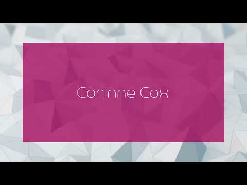 Corinne Cox - appearance