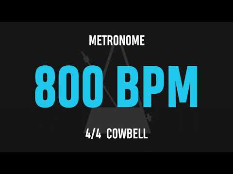 800 BPM 4/4 - Best Metronome (Cowbell)