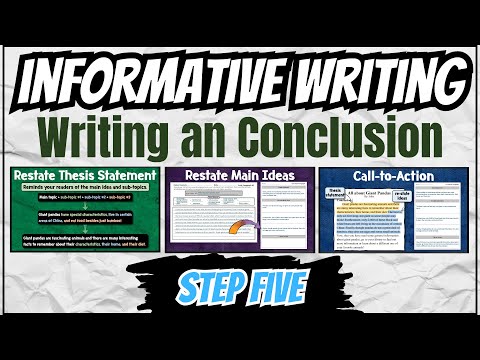Informative Writing - Conclusion Paragraph