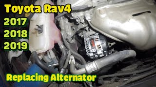 Replacing Alternator on TOYOTA RAV4 2017 2018 2019 2020 2021