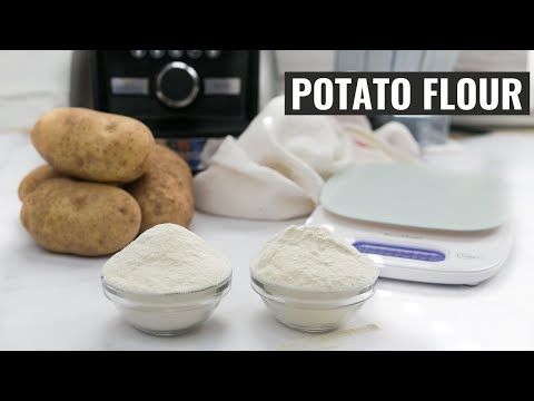 The Best Method to Make Potato flour at Home || No Discolouration
