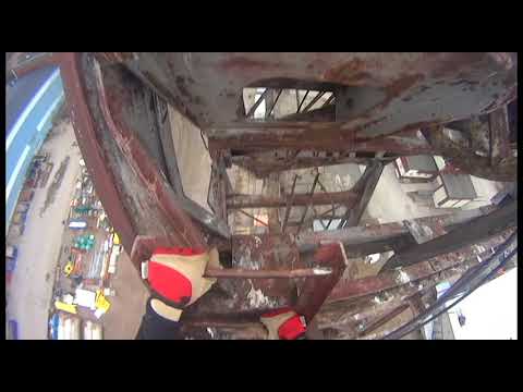 Rusty crane climb