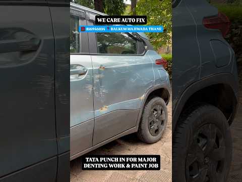 Thumbnail for TATA PUNCH major dent repair in process…stay tuned☎️8169461114📍Majiwada Thane#automobile#tatapunch by Tata Punch