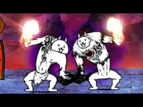 Battle Cats - Crazed Titan vs Manic Jameira Cat