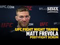 Matt Frevola Reacts To Luis Pena Storming Out Of Octagon After UFC Tampa Fight - MMA Fighting
