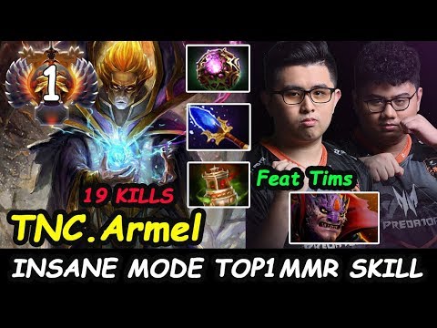 TNC Armel [Invoker] TOP1 MMR INSANE SKILL PLAY Feat Tims Dota 2 7.22H pro Gameplay