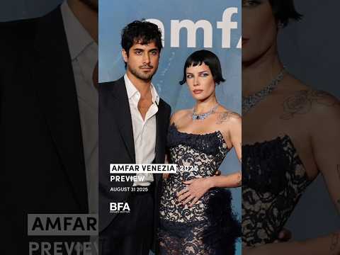Halsey and Avan Jogia arrive together at amfAR Venezia 2025