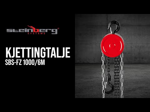 video - Kjettingtalje - 1000 kg – 6 m