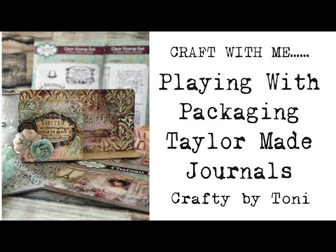 #craftwithme…………Playing with Packaging …………TAYLOR MADE JOURNALS…… #shabbychicstyle