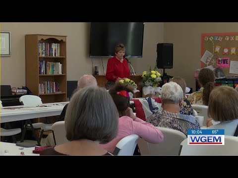 Mayor Linda Moore speaks about Women’s Equality Day