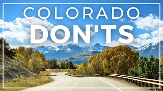 11 Things NOT to Do When Driving in Colorado