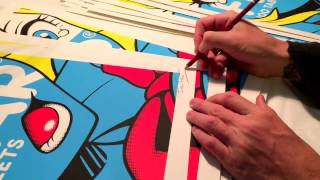 Leapartprints.com / PERFEKT PRINTS - Making of - Ben Frost, 2016