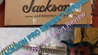 Video thumbnail for Jackson Pro Series Soloist SL7P HT 7 String  in Northern Lights Finish - Unboxing and Short Review!! by 4gave1