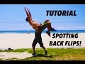 How to Spot a backflip tutorial- spotting back flip/tuck with Strength Project
