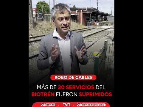Un robo de cables obligó a suspender servicios de la Línea 2 del Biotren, en la región del Biobío.
