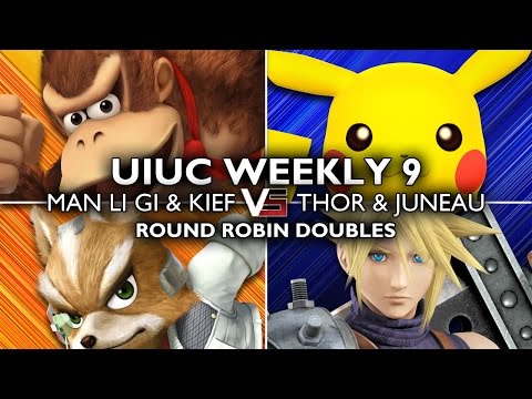 [Smash 4 Weekly #9] Round Robin Doubles: Man Li Gi & Kief vs. Thor & Juneau