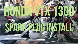How To, Honda VTX 1300 Spark Plug Install.