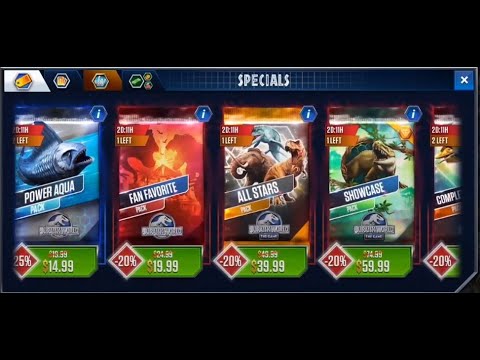 Jurassic World The Game! Let's Open Gold Packs & Special Packs | R #197