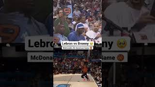 Lebron and Bronny’s dunks at McDonalds All-American Game 20 years apart🥹 #shorts