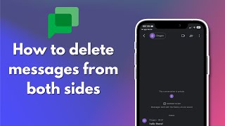 How to delete google chat messages from both sides 2024