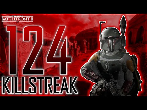 Boba Fett 124 Killstreak on Naboo | Star Wars Battlefront 2