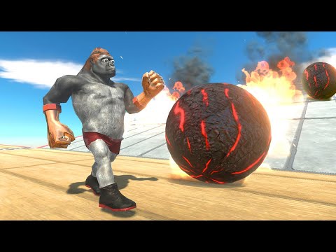 Who Can Escape From Fireball - Animal Revolt Battle Simulator