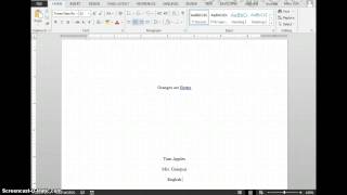 How to Create a Title Page in Word