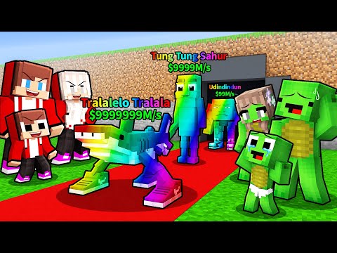JJ Family Steal Mikey Family Brainrot in Minecraft (Maizen)