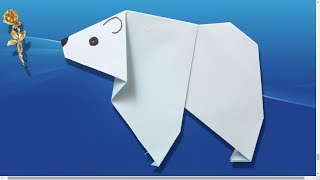 Origami facile : Ours blanc, ours polaire 🐻⚪️❄
