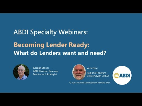 Understanding a Lender’s perspective - Hearing from a lender about their wants, needs and drivers.