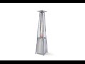 Stainless steel patio heater - Radiator - Gas Heater - Warmer - Patio - Pyramid