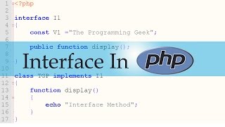 PHP - Interface In PHP (OOP)