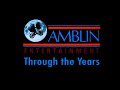Amblin Entertainment Through The Years Compilation