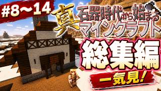 ~総集編~【Minecraft】金属の力解放！真・石器時代から始まるマインクラフト Part.8～14 一気見【マインクラフト】【ゆっくり実況】
