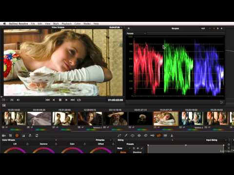 DaVinci Resolve 102: The Color Page  Video Scopes - 23. Exploring the Parade Scope