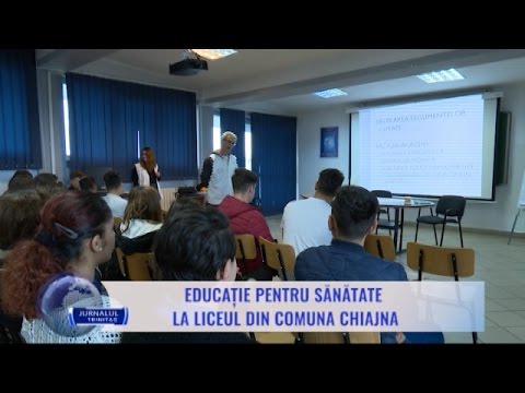 Educație pentru sănătate la liceul din comuna Chiajna