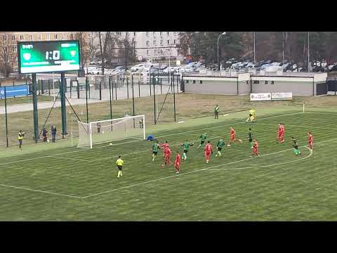 Stal Stalowa Wola - Lublinianka Lublin. Gol na 2:0 z rzutu karnego Jakuba Kowalskiego.