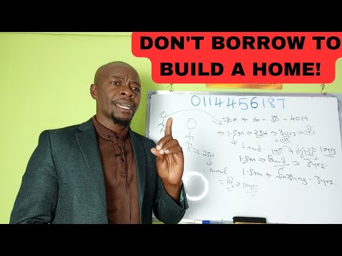 Non chiedere mai un prestito per costruire la tua casa!
