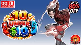 eSHOP SALE ALERT! TOP 10 UNDER $10 Nintendo Switch & Switch 2 (Up to 80% OFF) Budget Game Deals 2026